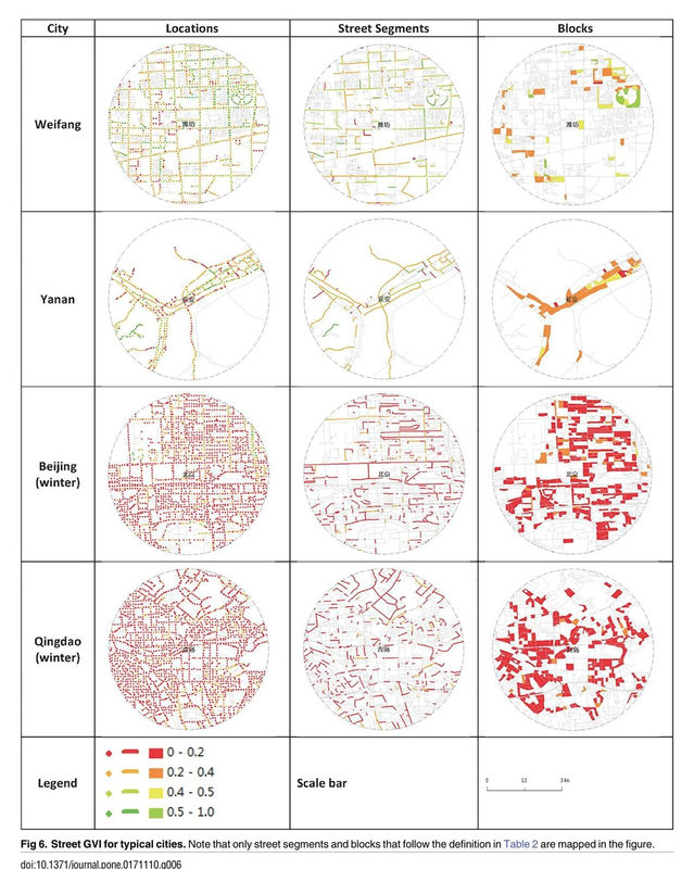 How green are the streets? An analysis for central areas of Chinese cities using Tencent Street View