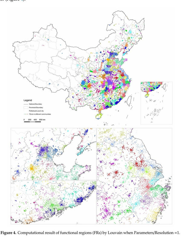 Delineating the Regional Economic Geography of China by the Approach of Community Detection