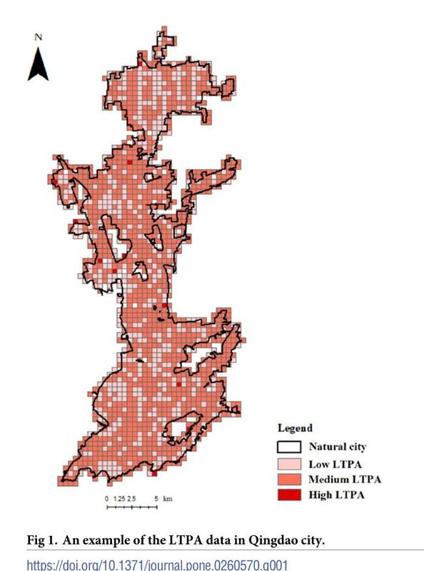 Association between leisure-time physical activity and the built environment in China: Empirical evidence from an accelerometer and GPS-based fitness app