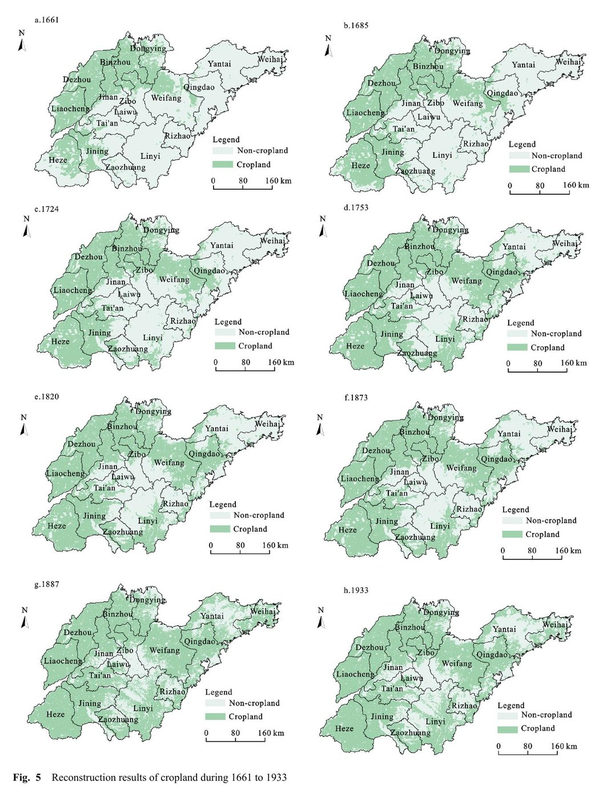 Reconstructing spatial distribution of historical cropland in China's traditional cultivated region: Methods and case study