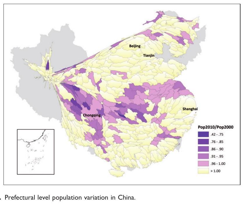 Shrinking cities in a rapidly urbanizing China