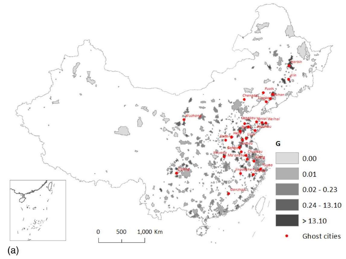 Evaluating cities' vitality and identifying ghost cities in China with emerging geographical data