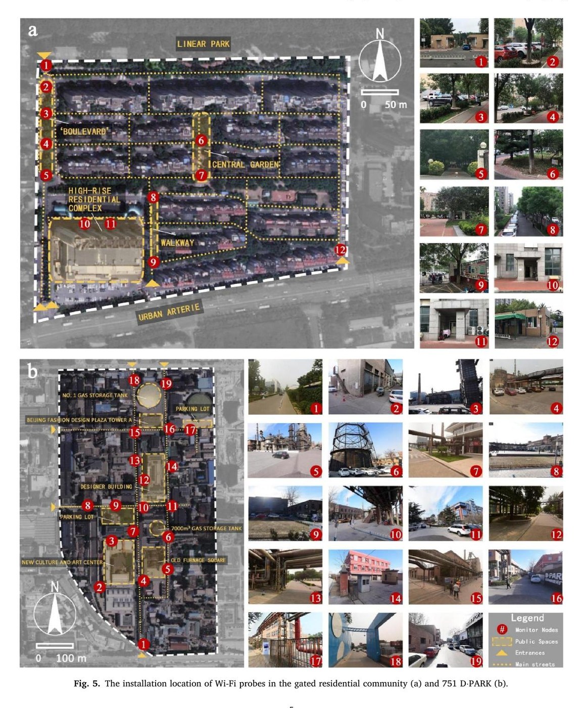 Measuring pedestrian flows in public spaces: Inferring walking for transport and recreation using Wi-Fi probes