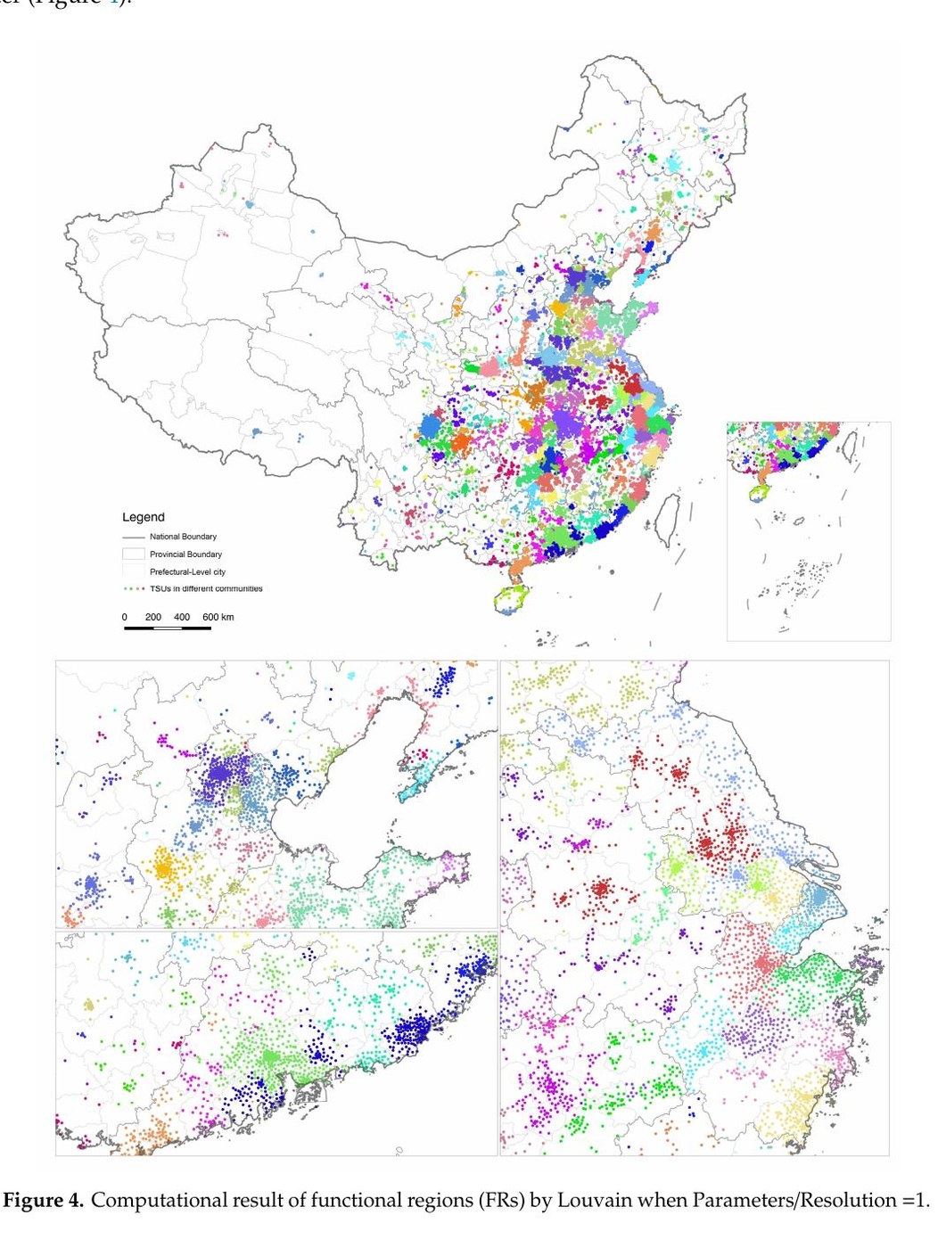 Delineating the Regional Economic Geography of China by the Approach of Community Detection