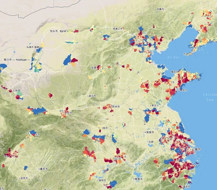 Parcel Maps for 297 Chinese Cities