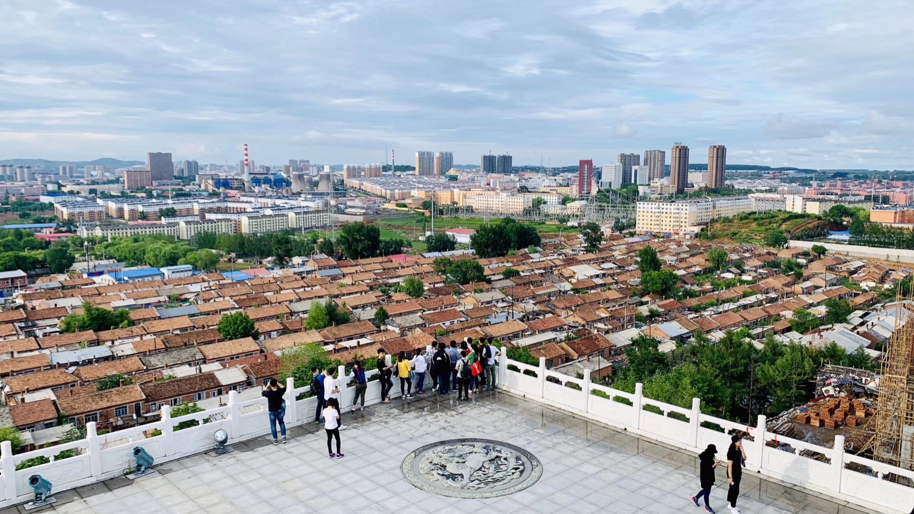 Urban panorama of Hegang observed during the planning workshop