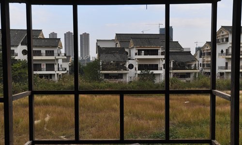 Unfinished housing reproduced in the Global Times report